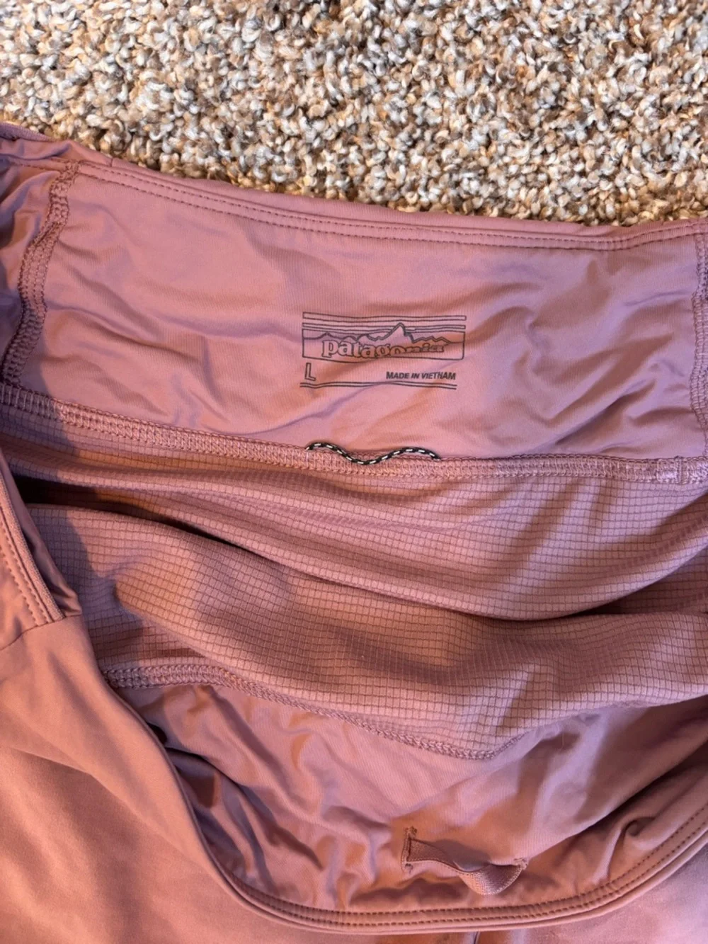 Patagonia Women's Mauve Athletic Shorts - Lightweight Running Shorts - Picture 2 of 2